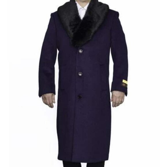 Mens Overcoat - Topcoat For Men - Winter Fabric -...